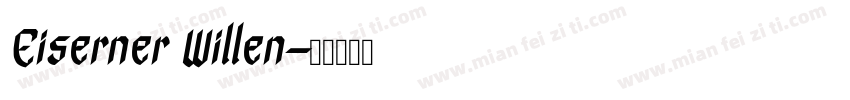 Eiserner Willen字体转换